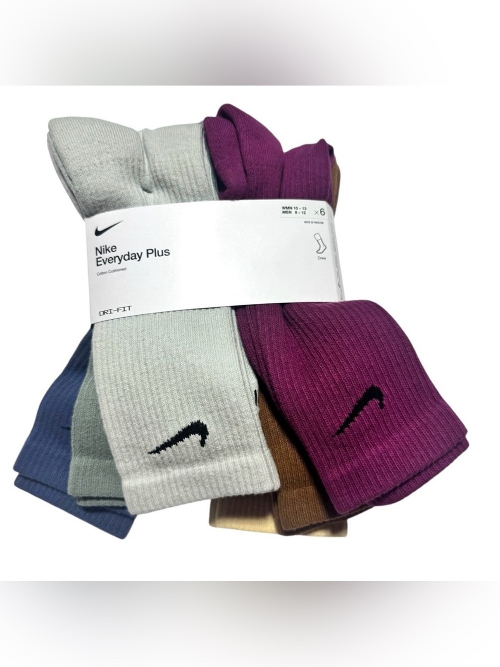 Nike Everyday Plus Unisex Athletic Socks Womens 10-13 Men’s 8-12
